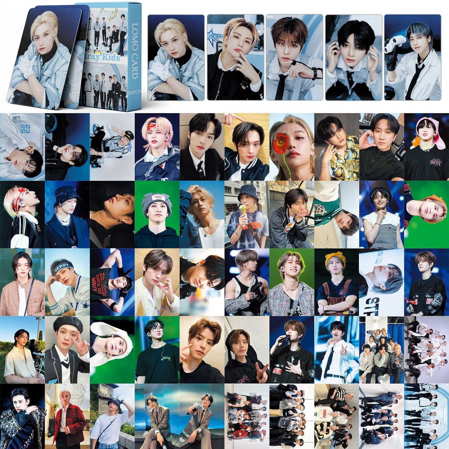 STRAY KIDS PILOT FOR ★★★★★ (5-STAR) LOMO CARDS 55KS