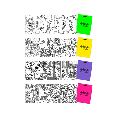 TXT 7TH YEAR : A MOMENT OF STILLNESS IN THE THORNS PPULBATU Coloring Postcard Set PREORDER