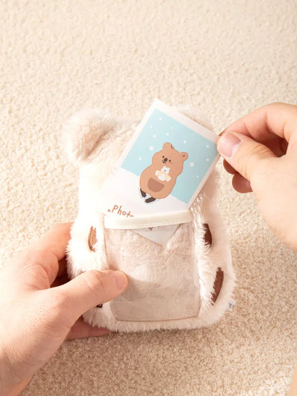 Happy quokka doll photocard holder