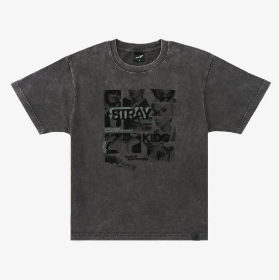 STRAY KIDS - RUN IT JAPANESE MD | PHOTO T-SHIRT BLACK KEYRING PREORDER