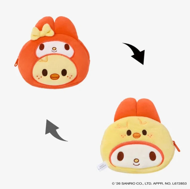 STRAY KIDS - RUN IT JAPANESE MD | SKZOO X SANRIO CHARACTERS REVERSIBLE POUCH PREORDER