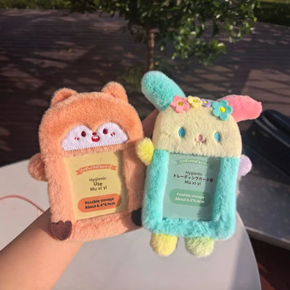 FLUFFY ANIMAL PHOTOCARD HOLDER