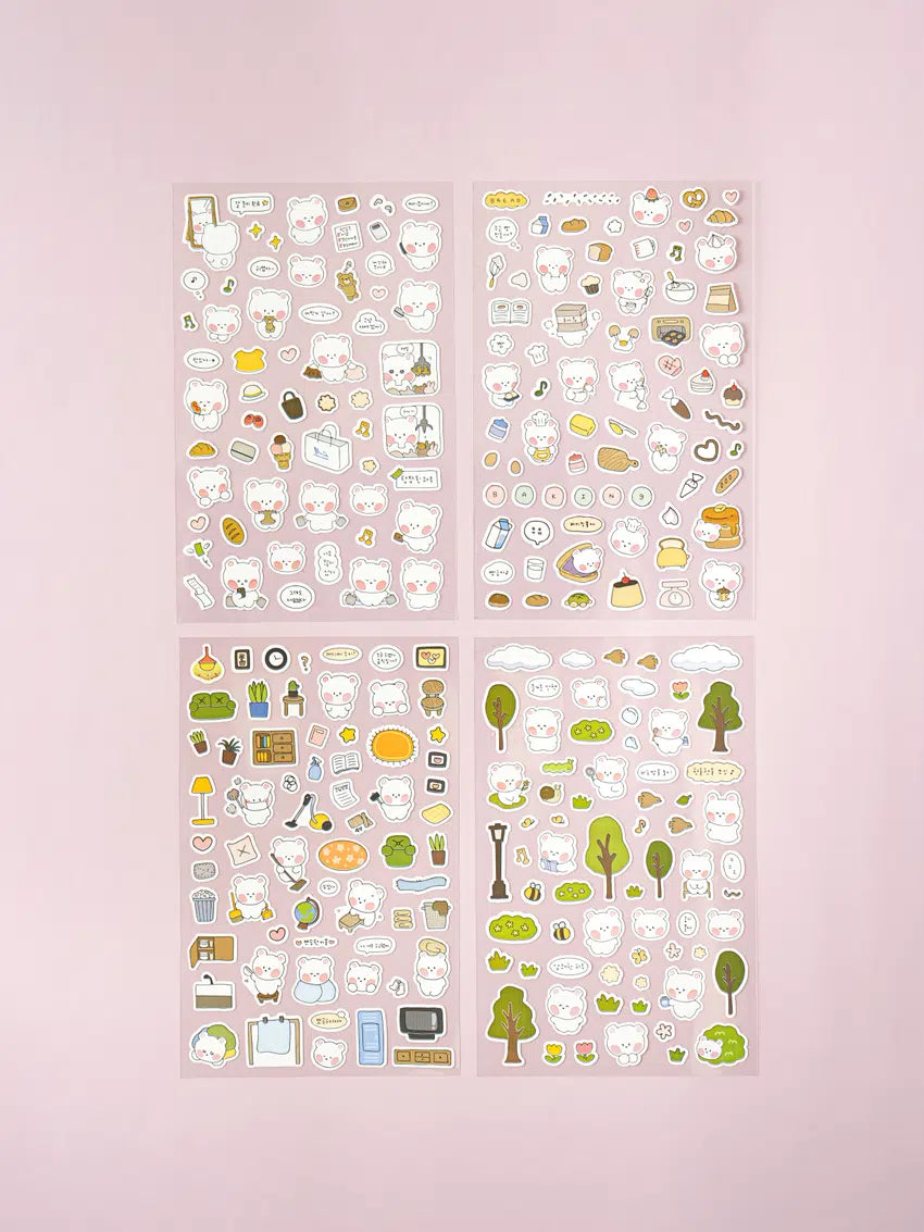 Balgre Bear Stickers 4ks