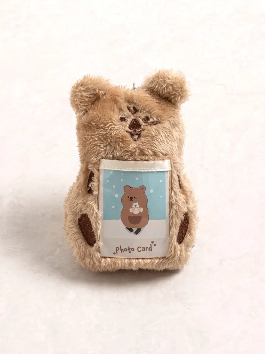 Happy quokka doll photocard holder