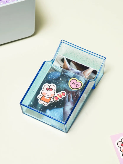 Glitter photo card case
