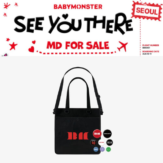 BABYMONSTER - [SEEYOUTHERE] BABYMONSTER 2WAY PVC WINDOW BAG + BUTTON PIN SET