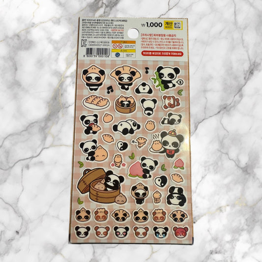 CUTE PANDA STICKERS 2KS