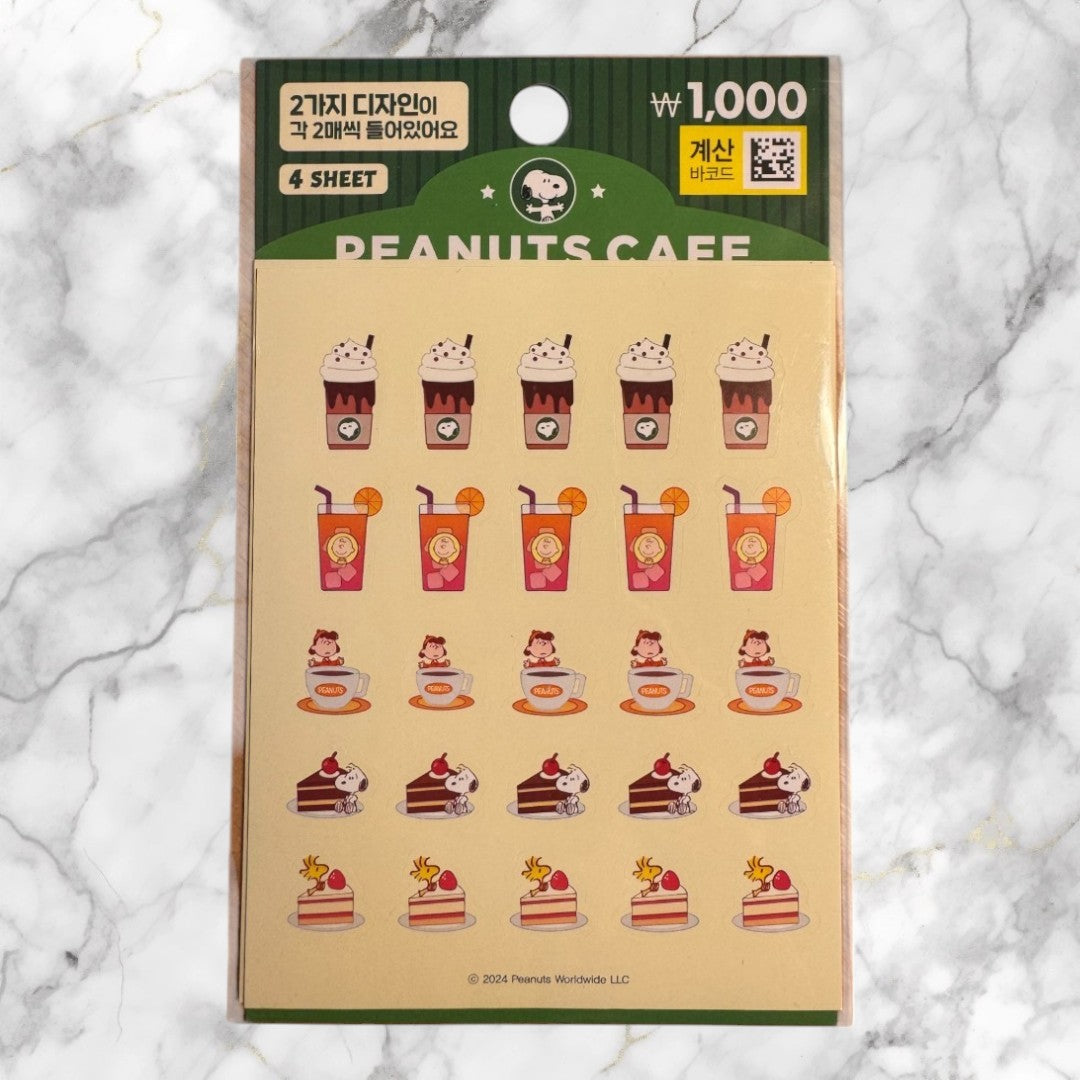 SNOOPY COFFE STICKERS 4KS