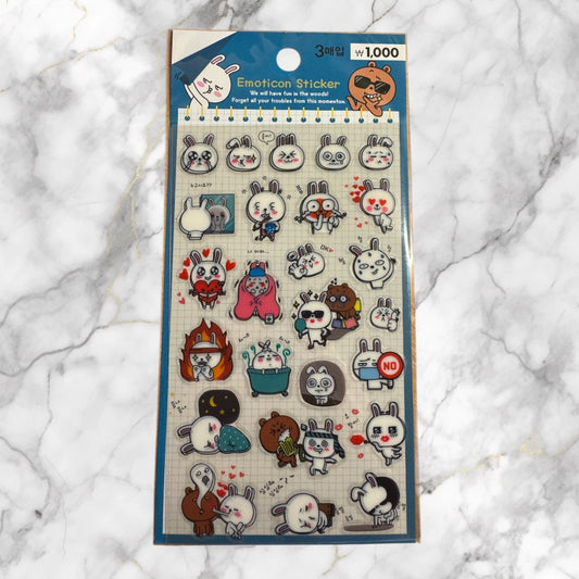 FUNNY EMOTICON STICKERS 3KS