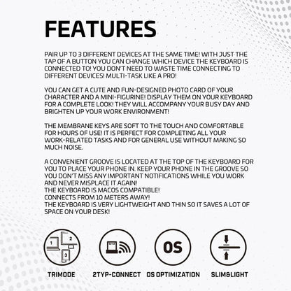 BT21 MY LITTLE BUDDY BETTER TOGETHER BLUETOOTH KEYBOARD