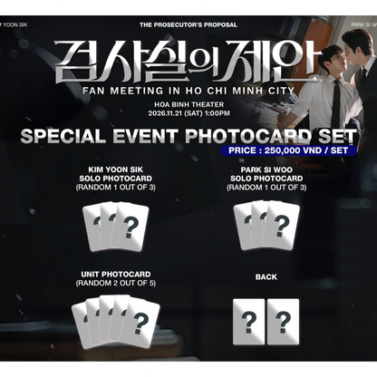 The Prosecutor's Proposal HCM fanmeeting photocards PREORDER