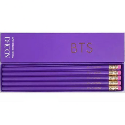 BTS Pencil Set (5-piece Set) "Dicon Vol. 2 BTS Photo Collection 『 Behind 』 JAPAN SPECIAL EDITION"