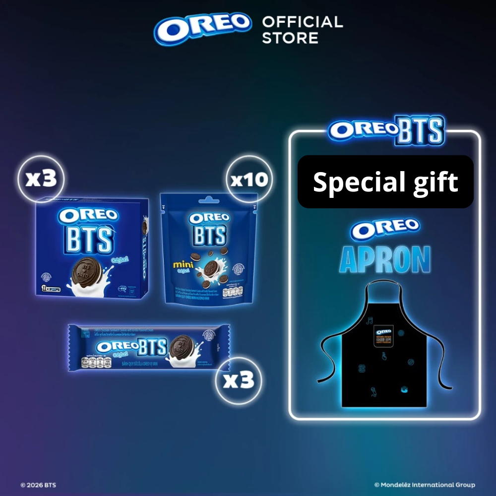 BTS X OREO Cookies gift set 2 APRON