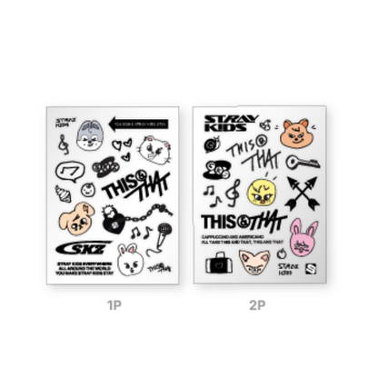 STRAY KIDS [THIS & THAT] SKZOO TATOO STICKER POP UP PICK UP PREORDER