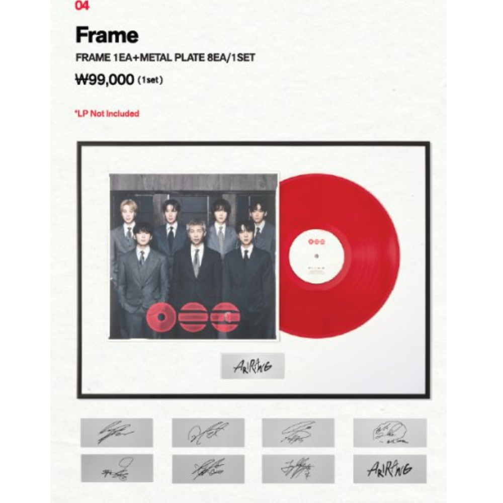 FRAME (BTS) ARIRANG PREORDER