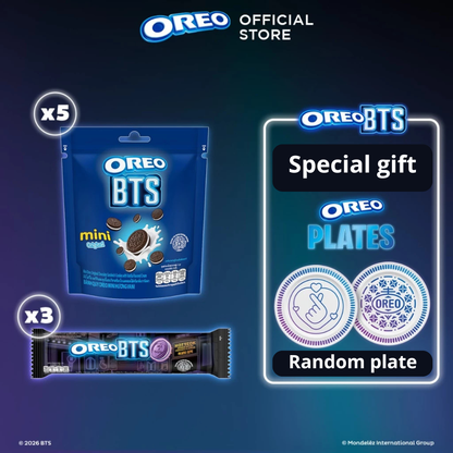 BTS X OREO Brown Sugar Pancake Sandwich Cookies gift set PLATE PREORDER