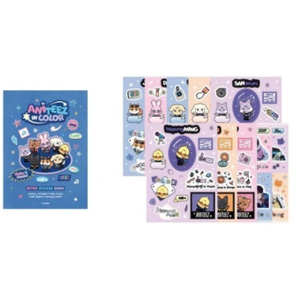 ATEEZ ANITEEZ IN COLOR RETRO STICKER BOOK PREORDER