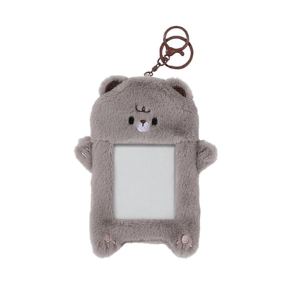 FLUFFY ANIMAL PHOTOCARD HOLDER