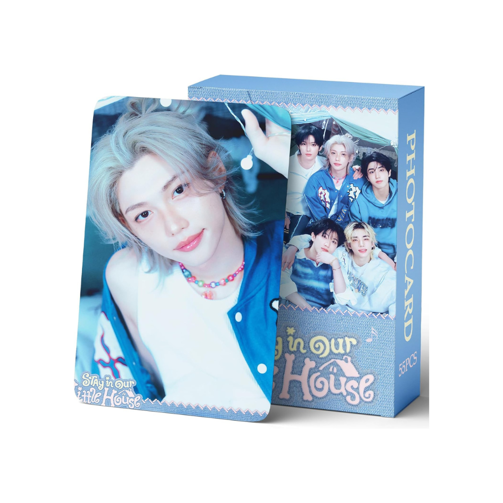 STRAY KIDS STAY IN OUR LITTLE HOUSE LOMO CARDS 55KS