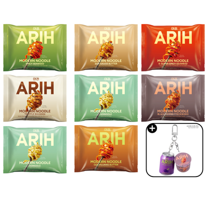 ARIH GIFT TASTE SET inspired by BTS noodles 8x 130g/packs + Gift Keyring PREORDER