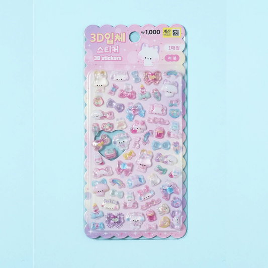 3D three-dimensional sticker universe