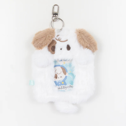 Fluffy photocard holder s výsuvnou šňůrkou