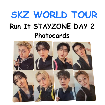 Stray Kids WORLD TOUR RUN IT STAYZONE DAY 2 PHOTOCARDS PREORDER