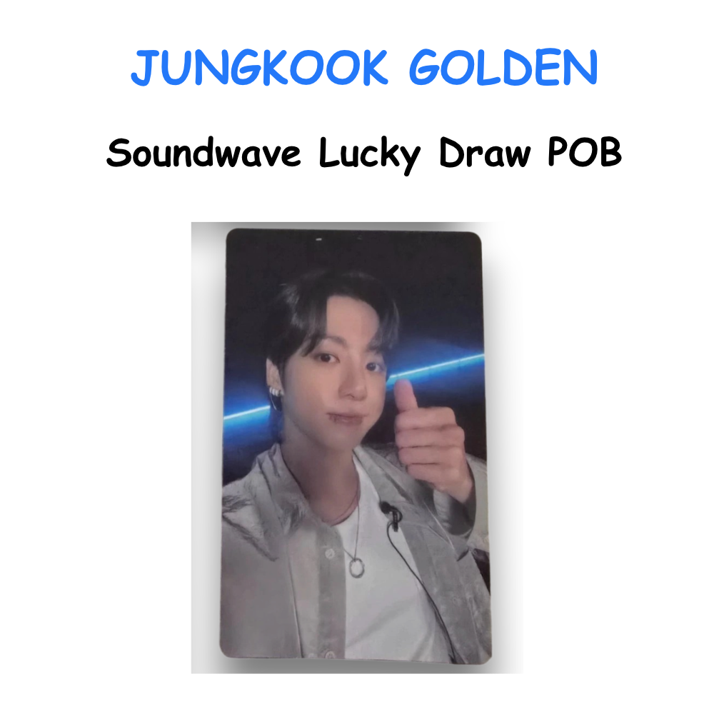 JUNGKOOK GOLDEN Soundwave Lucky Draw POB