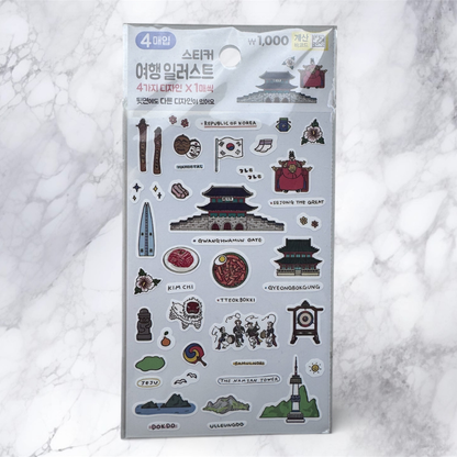 KOREAN STYLE STICKERS 4PCS