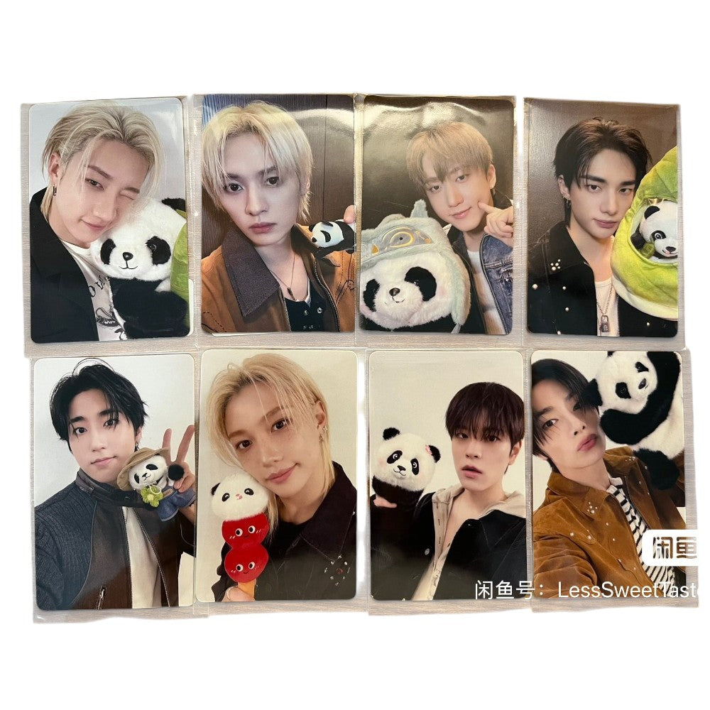 STRAY KIDS KARMA KMSTATION OFFLINE FANSIGN ROUND 1.0 BACK WITH PANDA DRAWINGS BY THE MEMBERS SHANGHAI POB PREORDER