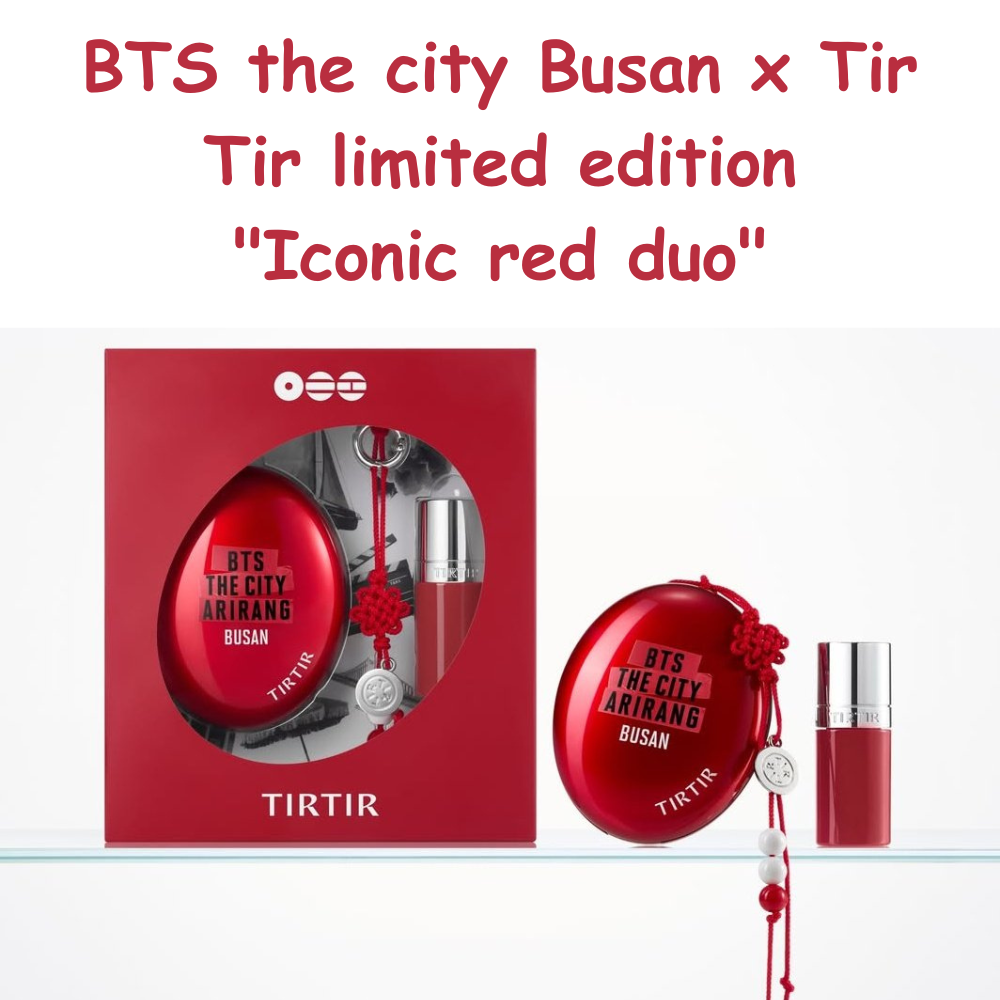 BTS the city Busan x Tir Tir limited edition "Iconic red duo" PREORDER