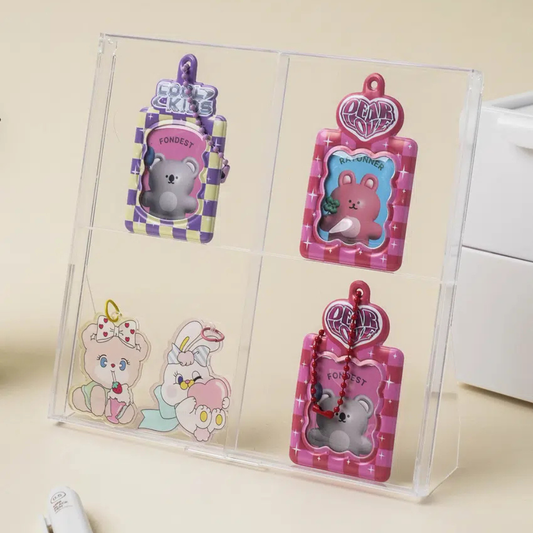 Japanese-made Maikore 4-compartment display case