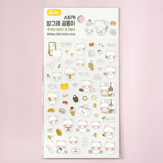 Balgre Bear Stickers 4ks