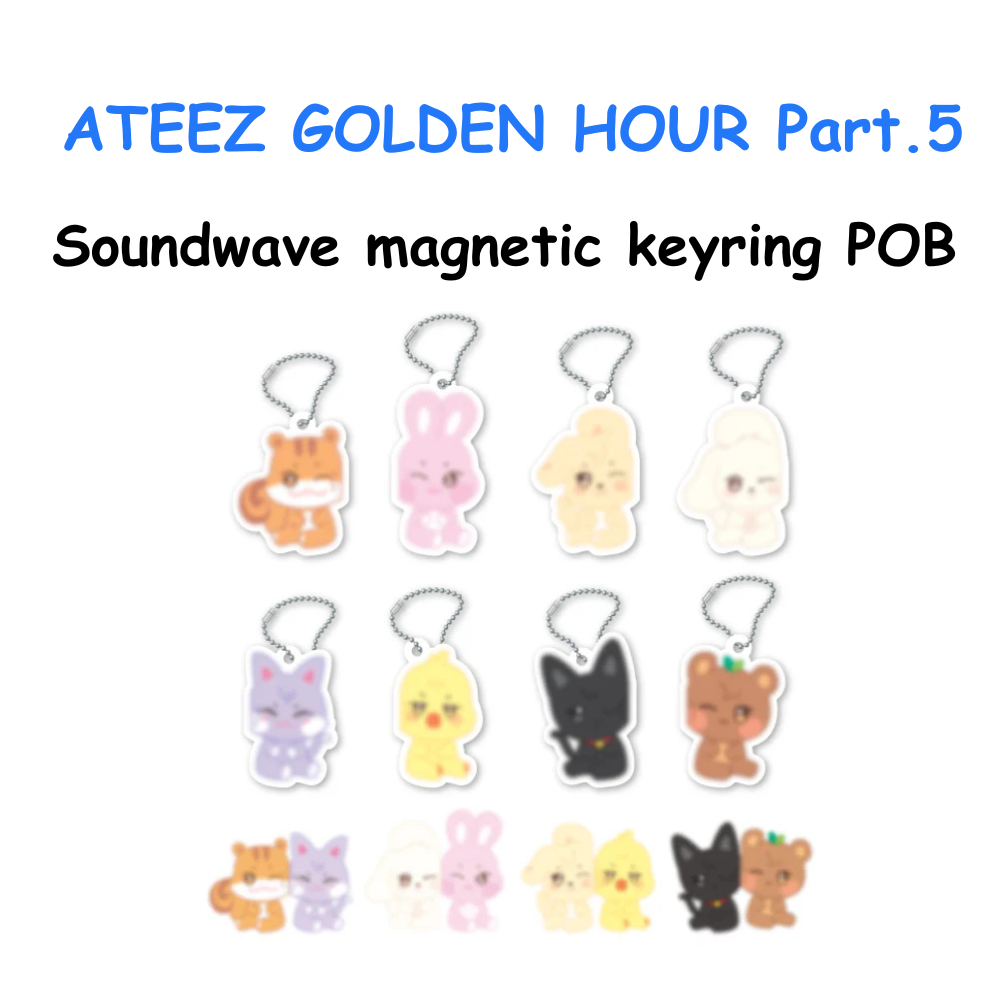 ATEEZ GOLDEN HOUR : Part.5 SOUNDWAVE Magnetic keyring POB