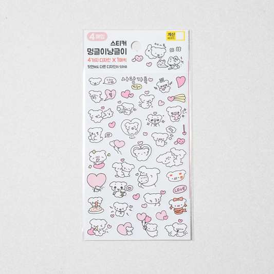 Munggeuni Nyanggeul 4 set stickers