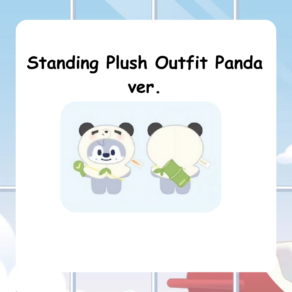SKZOO EAATW POP-UP STORE IN CHINA PICK UP POP UP Standing Plush Outfit Panda ver. PREORDER