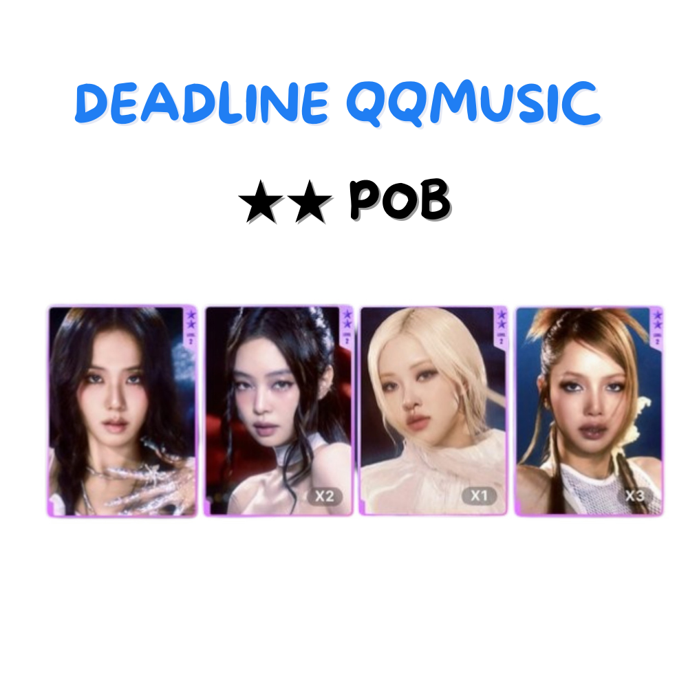 BLACKPINK 3rd MINI ALBUM [DEADLINE] QQMUSIC ★★ POB PREORDER