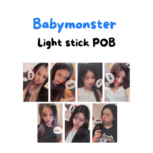 Babymonster Light stick POB photocards