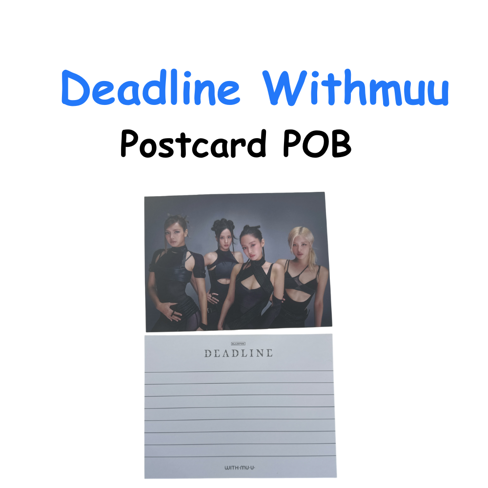 BLACKPINK DEADLINE WITHMUU POB POSTCARD