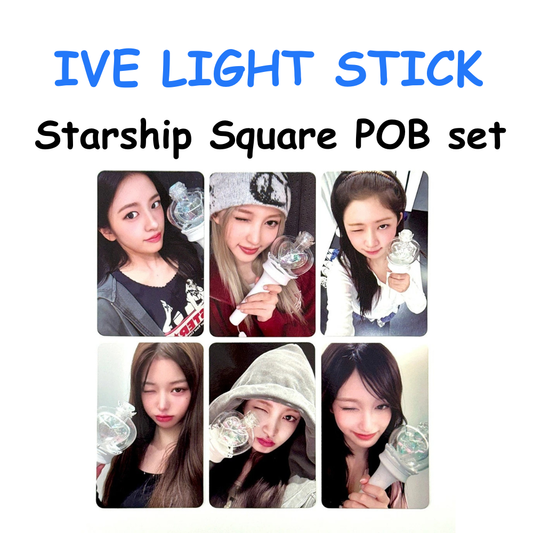 IVE OFFICIAL LIGHT STICK VER 2 STARSHIP SQUARE PHOTOCARD POB set