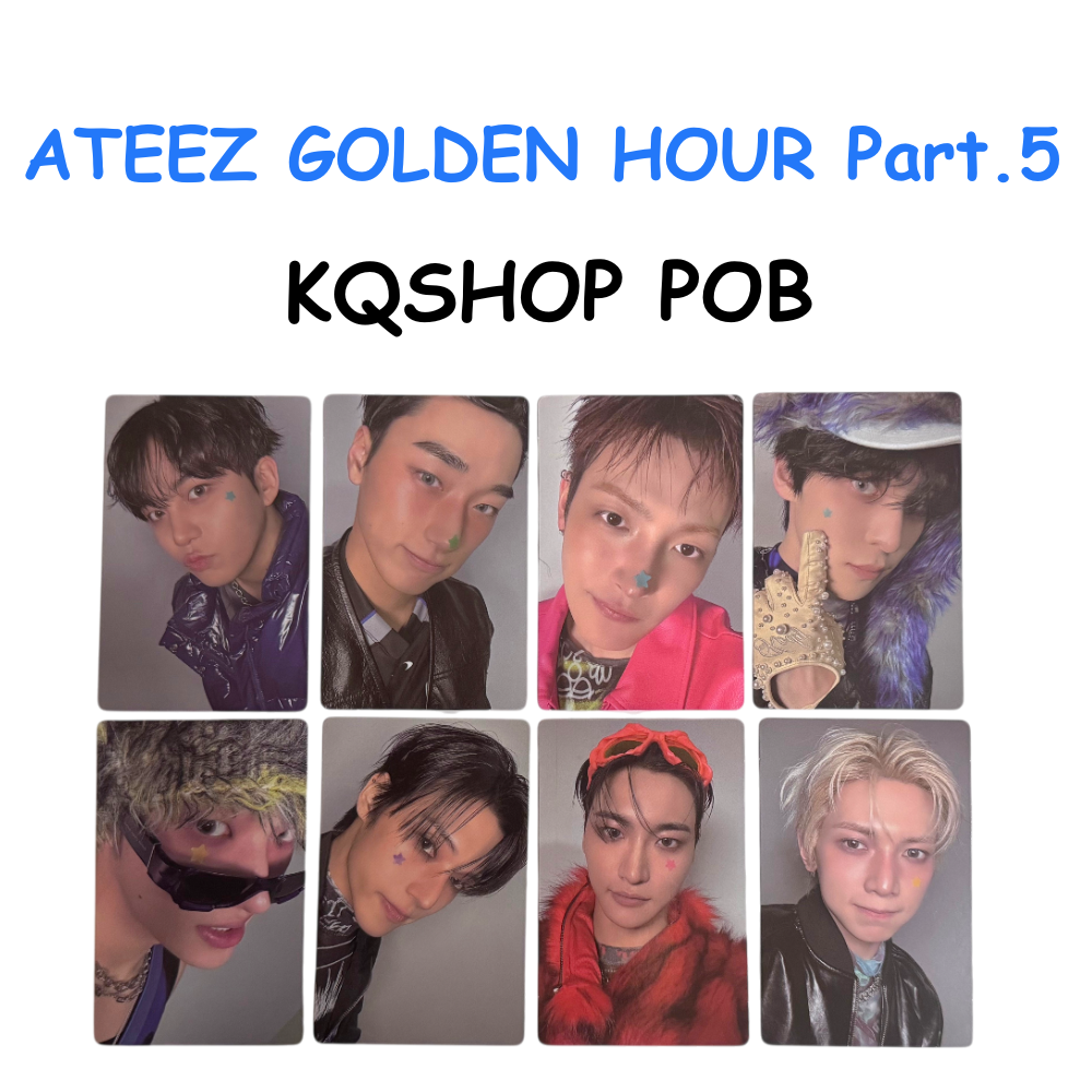 ATEEZ GOLDEN HOUR : Part.5 KQSHOP POB PHOTOCARDS