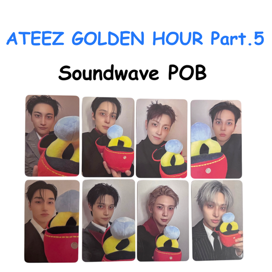 ATEEZ GOLDEN HOUR : Part.5 SOUNDWAVE POB PHOTOCARDS