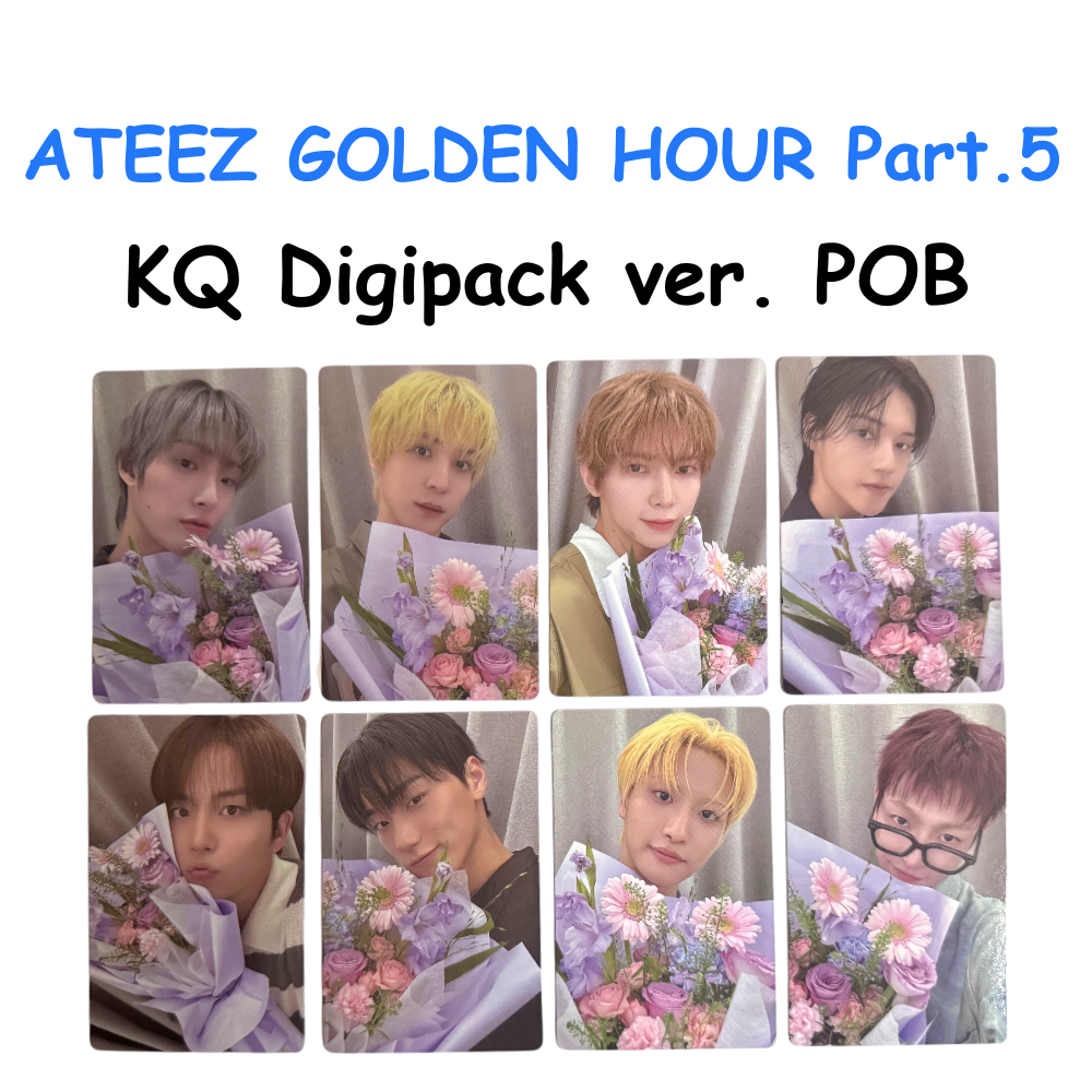 ATEEZ GOLDEN HOUR : Part.5 KQ Digipack ver. POB PHOTOCARDS