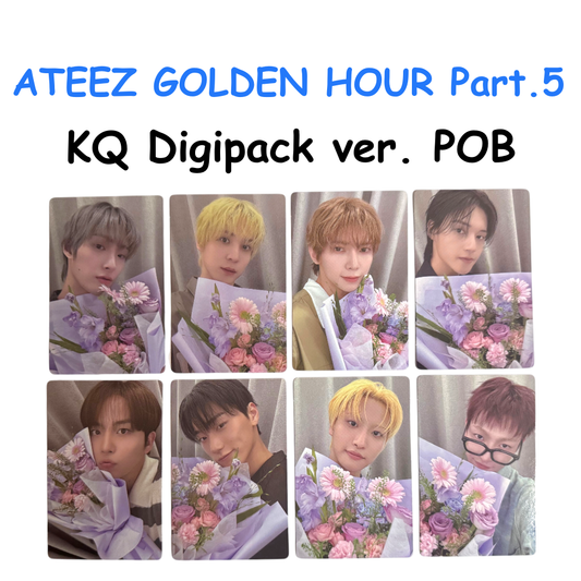 ATEEZ GOLDEN HOUR : Part.5 KQ Digipack ver. POB PHOTOCARDS