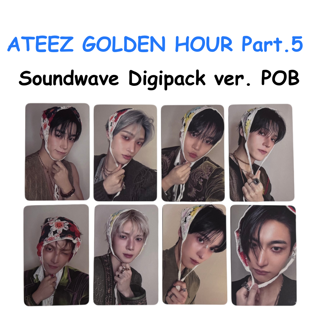 ATEEZ GOLDEN HOUR : Part.5 SOUNDWAVE Digipack ver. POB PHOTOCARDS