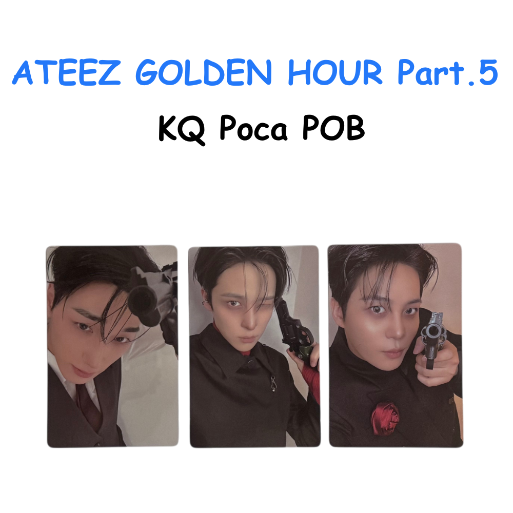 ATEEZ GOLDEN HOUR : Part.5 KQ Poca POB PHOTOCARDS