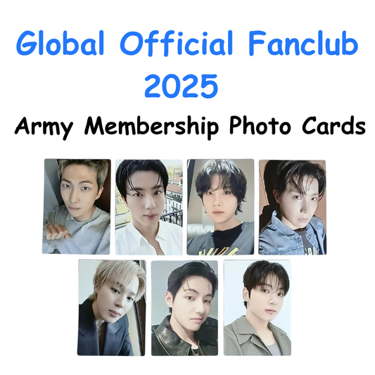 BTS Global Official Fanclub 2025 Army Membership Photo Cards PREORDER