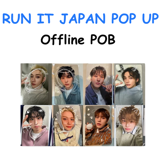 STRAY KIDS - RUN IT POP UP OFFLINE POB PHOTOCARDS PREORDER