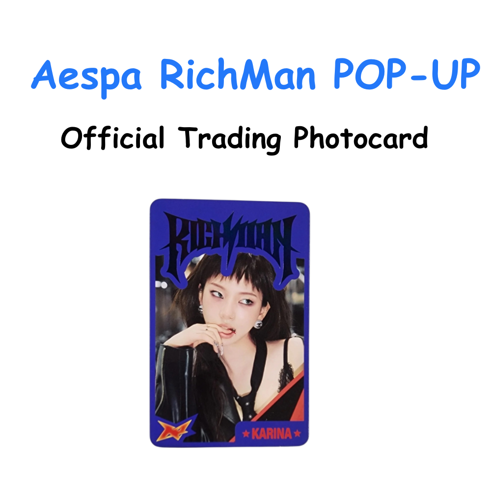 Aespa - WEEK #RichMan POP-UP Official Trading Photocard