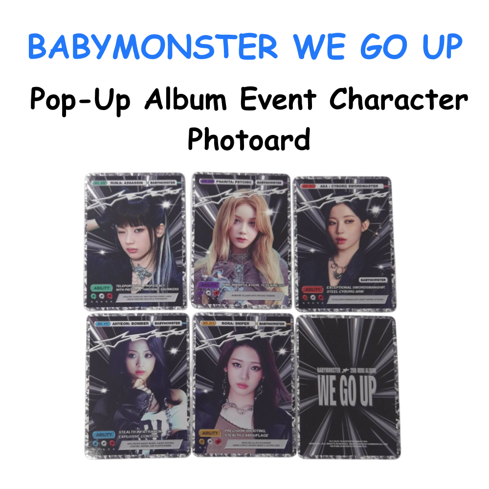 BABYMONSTER "WE GO UP" - Pop-Up Album Event Character Photoard